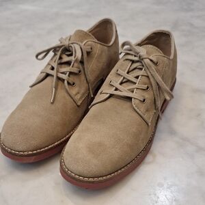 Polo Ralph Lauren‎ Men's Suede Oxford Lace Up Shoes Sz 6=Wom 7.5 Preppy Derby
